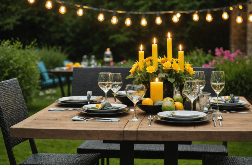 Descubriendo los accesorios imprescindibles para una mesa de jardín de verano perfecta