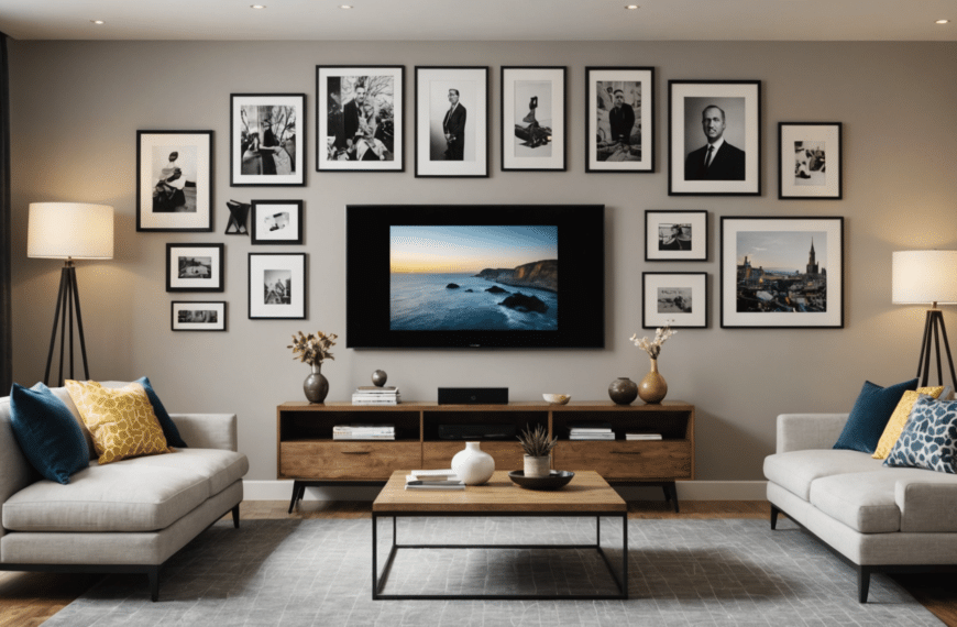 Decora la pared detrás del televisor con 4 soluciones elegantes que revolucionarán tu espacio